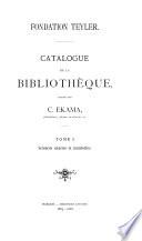 Catalogue de la bibliothèque ...