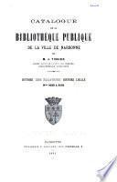 Catalogue de la Bibliothèque publique de la ville de Narbonne