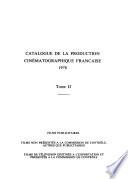 Catalogue de la production cinématographique française