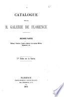 Catalogue de la r. Galerie de Florence