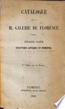 Catalogue de la R. Galerie de Florence