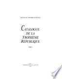 Catalogue de la Troisième République