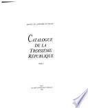 Catalogue de la Troisième République