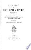Catalogue de ... livres modernes ...
