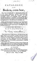 Catalogue de livres, très-excellent ... de feu monsieur l'avocat Dominique Joseph Léonard Collier ... dont la vente se fera publiquement ... à Gand le Lundi 7 Novembre 1825 ...