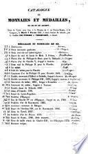 Catalogue de monnaies et médailles