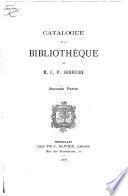 Catalogue de vente des livres de Constant Philippe Serrure, le 23 octobre 1873