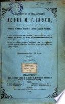 Catalogue de vente des livres de F. Busch, le 19 mai 1856
