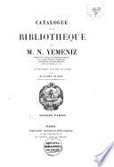 Catalogue de vente des livres de Nicolas Yemeniz, du 9 à 31 mai 1867