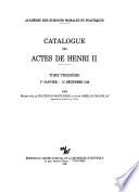Catalogue des actes de Henri II.: 1er janvier-31 décembre 1549
