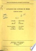 Catalogue des coupures de presse, collection Gardner