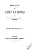 Catalogue des diatomées de l'île Ceylan