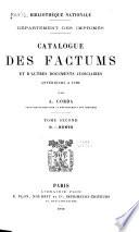 Catalogue des factums et d'autres documents judiciaires anterieurs a 1790: D-Kuntz