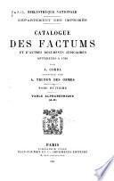 Catalogue des factums et d'autres documents judiciaires anterieurs a 1790: Nouveau supplement (p. 1-28) Table alphabetique, A-E