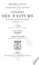 Catalogue des factums et d'autres documents judiciaires anterieurs a 1790: Supplement