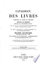 Catalogue des livres composant le fonds de libraire de feu M. Crozet, libraire de la Bibliothèque Royale...