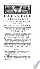 Catalogue des livres de la bibliothèque de feu Don Cimeon de Santander ...