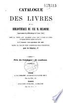 Catalogue des livres de la bibliothèque de feu M. Delorme, conservateur de la Bibliothèque de Vienne (Isère)