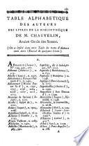 Catalogue des livres de la bibliothéque de feu messire Germain-Louis Chauvelin, dont lav vente commenceraier juillet 1762