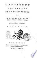 Catalogue des livres de la bibliothéque de m. Pierre-Antoine Bolongaro-Crevenna. Premier [- cinquième] volume