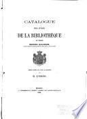 Catalogue des livres de la bibliothèque du prince Michel Galitzin