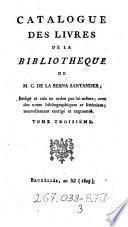 Catalogue des livres de la bibliotheque