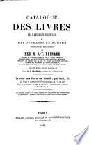 Catalogue des livres des manuscrits orientaux et des ouvrages en nombre composant la bibliothèque de feu M. J.-T. Reinaud [...] précédé d'une notice sur sa vie par M. J. Mohl [...] La vente aura lieu en son domicile, quai Conti, 15, le lundi 11 novembre et jours suiv., à 7 j. du soir, par le ministère de Me Hamouy, commissaire-priseur