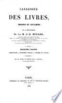 Catalogue des livres, dessins et estampes de la bibliothèque de feu M. J.-B. Huzard, inspecteur général des écoles vétérinaires