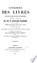 Catalogue des livres