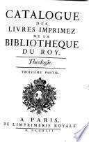 Catalogue des livres imprimez de la Bibliothèque du Roy
