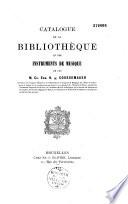 Catalogue des livres, manuscrits et instruments de musique de feu M. Ch. Edm. H. de Coussemaker