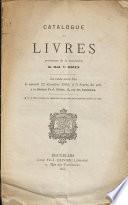 Catalogue des livres provenant de la succession de Mad. Ve Moyen. ...