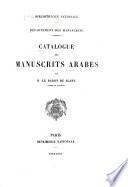 Catalogue des manuscrits arabes