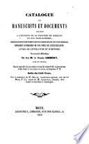 Catalogue des manuscrits et documents relatifs a l'histoire de la province de Lorraine et des trois-eveches provenant de la bibliotheque de M. le comte Emmery
