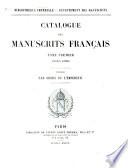 Catalogue des manuscrits franc̜ais