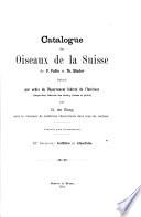 Catalogue des oiseaux de la Suisse