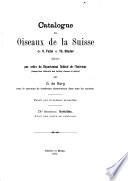 Catalogue des oiseaux de la Suisse