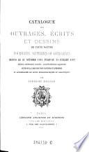 Catalogue des ouvrages écrits et dessins de toute nature poursuivis, supprimés ou condamnés depuis le 21 oct.1814 jusqu'au 31 juillet 1877