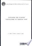 Catalogue des plantes vasculaires du Burkina Faso