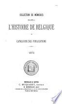 Catalogue des publications