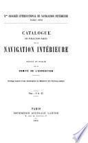 Catalogue des publications parues sur la navigation intérieure