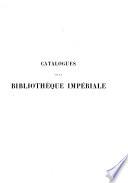 Catalogue des sciences médicales