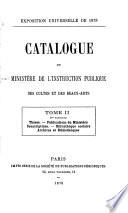 Catalogue du ministère