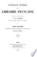 Catalogue général de la librairie française: 1891-1899, matières : A-K
