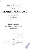 Catalogue général de la librairie française: 1900-1905