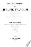 Catalogue général de la librairie française: 1906-1909, matières : A-Z