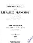 Catalogue général de la librairie française: 1910-1912