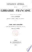 Catalogue général de la librairie française: 1910-1912, matières : A-Z