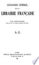 Catalogue général de la librairie française: 1922-1925. Tables des matières