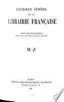 Catalogue général de la librairie française: 1922-1925. Tables des matières